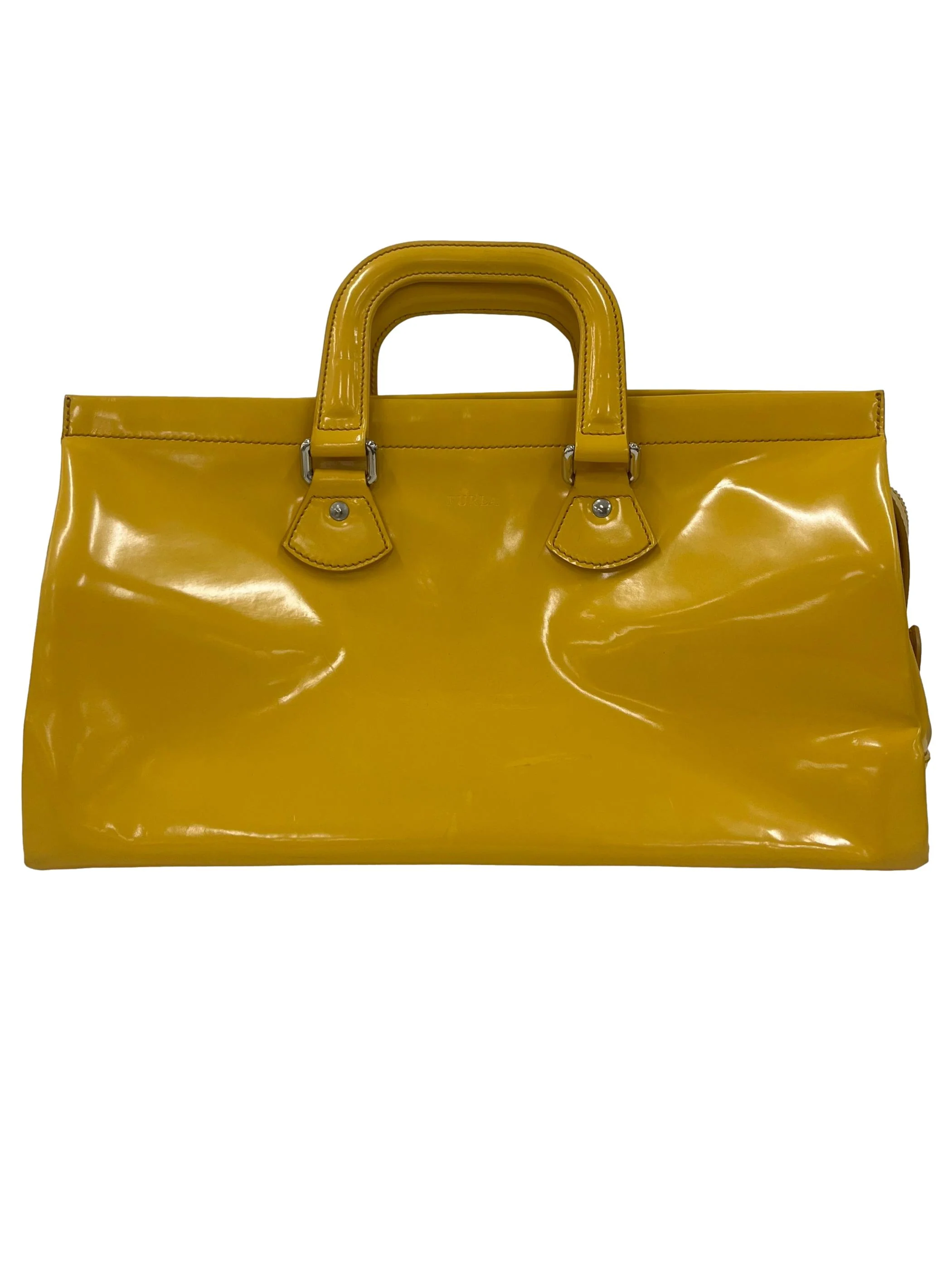 Yellow Boxy Handbag - Image 2