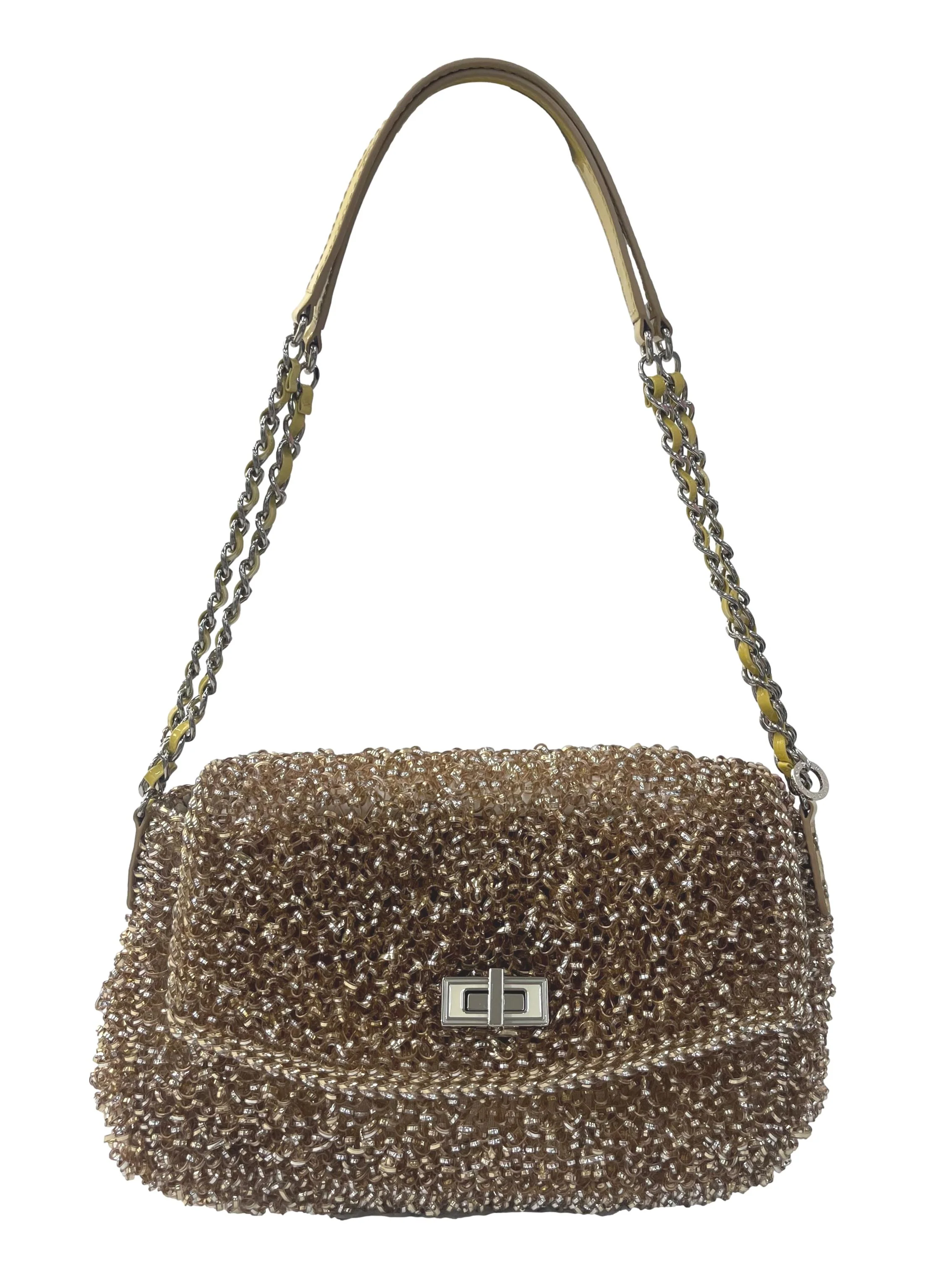 Yellow Lucchetto II Medium Shoulder Bag CSN