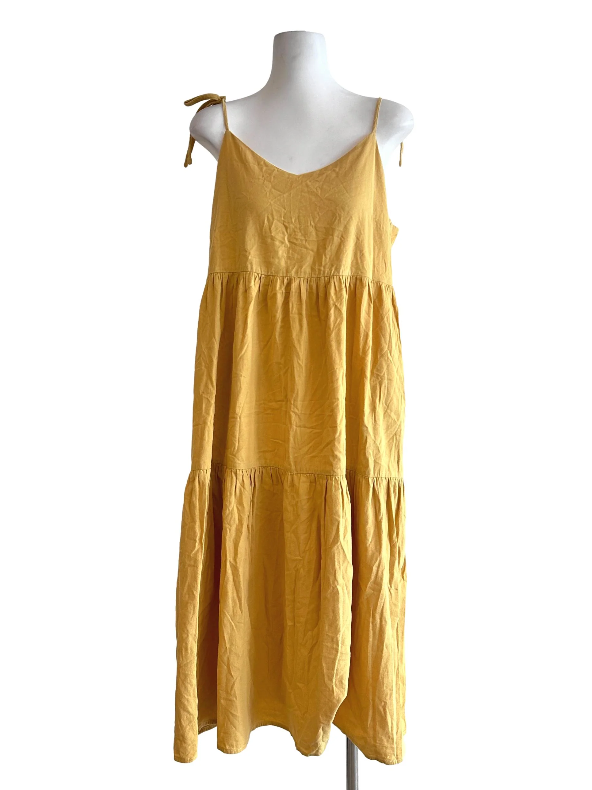 Yellow Sleeveless Maxi Dress