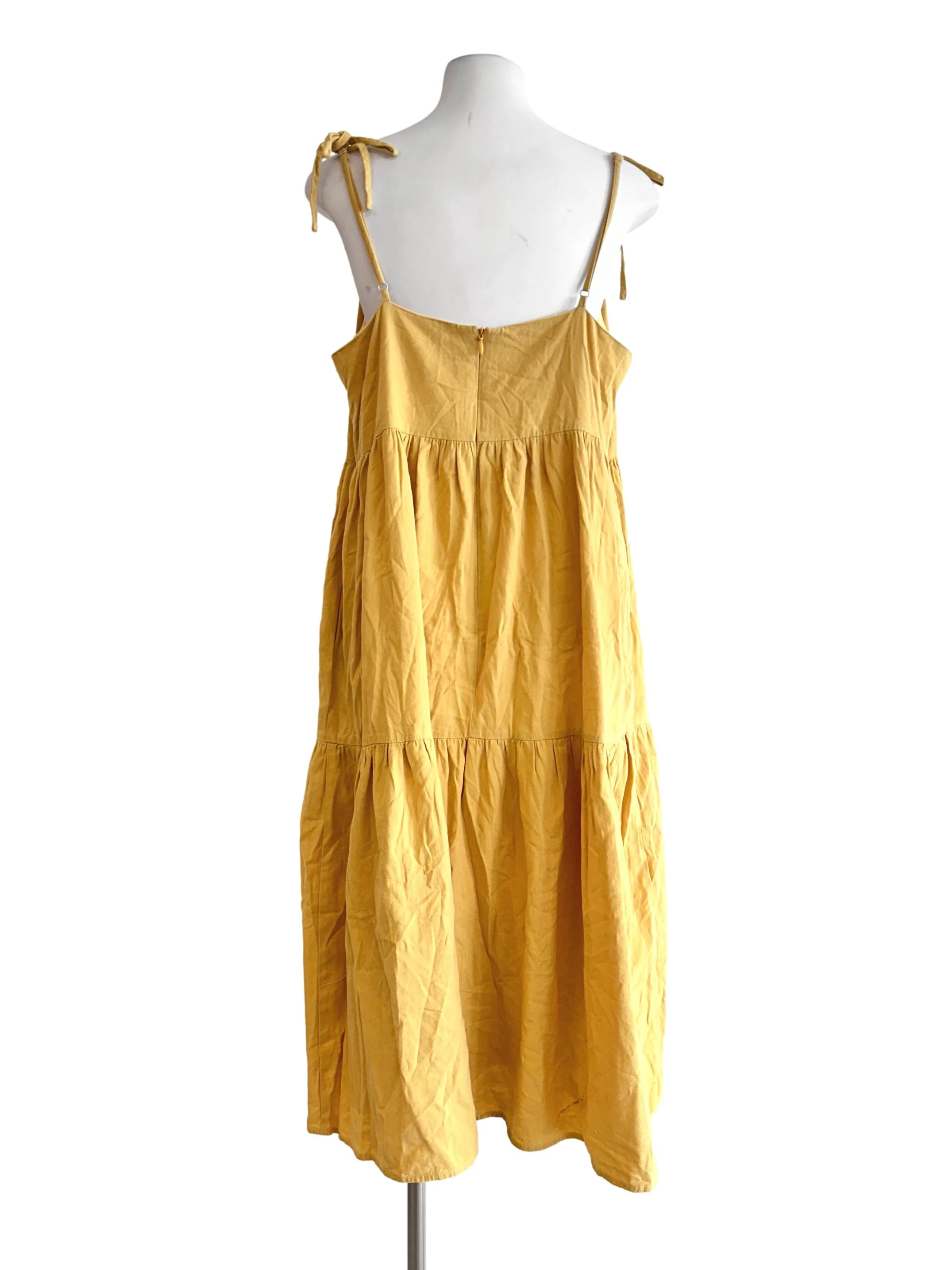 Yellow Sleeveless Maxi Dress - Image 2